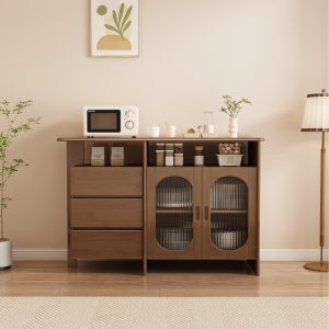 Lagom Hearth Buffet Table, Walnut