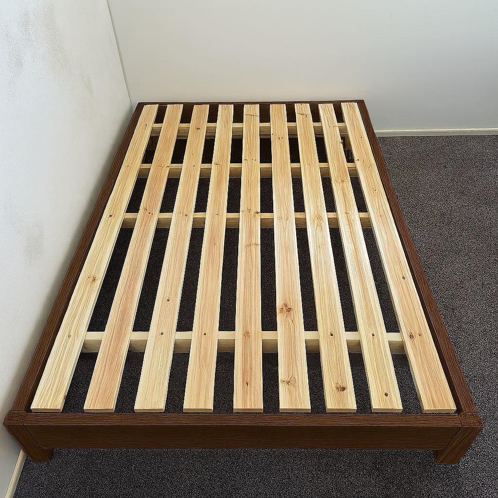 Lagom Tranquil Bed Base, Walnut