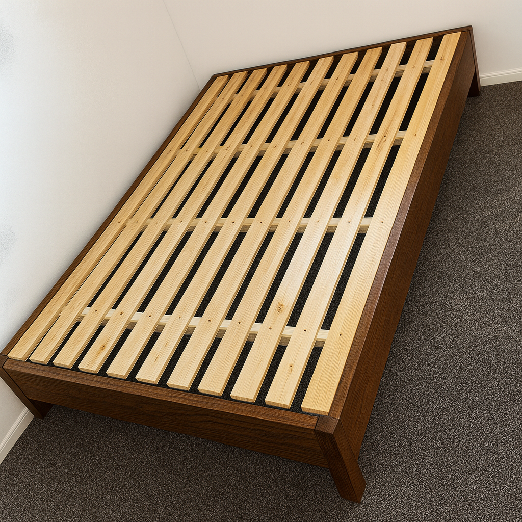 Lagom Tranquil Bed Base, Walnut - Image 2