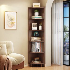 Lagom Nook Corner Shelf, Walnut