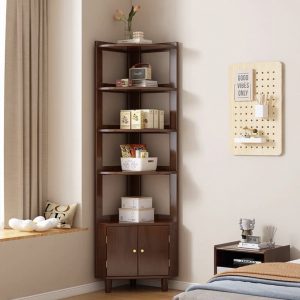 Lagom Vale Corner Shelf, Walnut