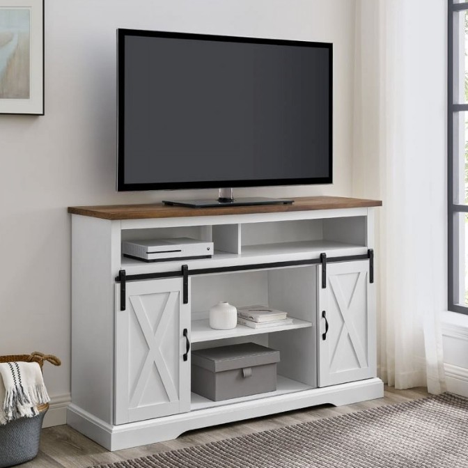 Sliding Barn Door TV Stand