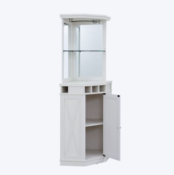 Hampton Cove Corner Bar Cabinet - Image 5
