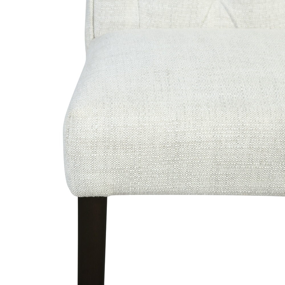 Cambridge Fabric Upholstered Solid Wood Dining Chair – Set of 2 - Image 8