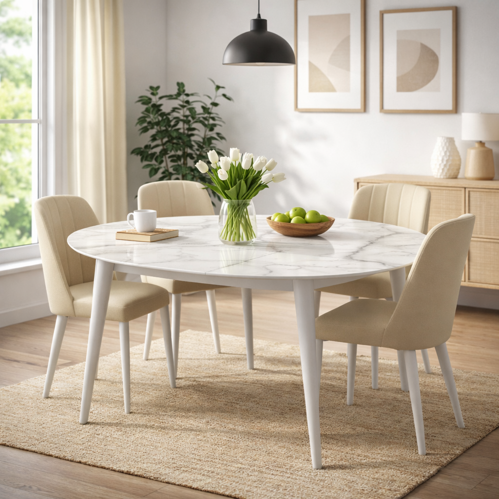 Prismata Tempered Glass Dining Table